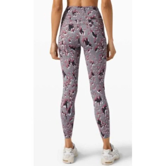 Lululemon Fast and Free High Rise Tight 25" Floral Flux Multi-sz 4 - Picture 5 of 9